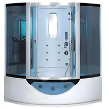 auq2a Dusche Hydromassagedusche Massageduschkabine Glaskabine Duschkabine 156x156 cm,