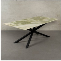 MAGNA Atelier Esstisch SPIDER mit Marmor Tischplatte, Dining Table, nachhaltig, Naturstein, Exclusive Line, 200x100x75cm grün 200 cm x 75 cm