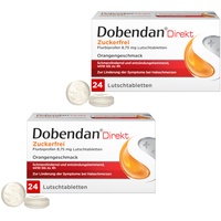 Dobendan Direkt Zuckerfrei Lutschtabletten 24 Stück Doppelpack