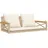 vidaXL Hängebank 109 x 62 x 40 cm Beige