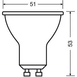 Osram LED Reflektor PAR16 8,3W GU10 4000K kaltweiß
