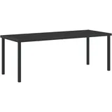 vidaXL Gartentisch 200 x 80 x 73 cm Schwarz