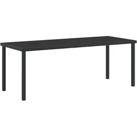 vidaXL Gartentisch 200 x 80 x 73 cm Schwarz