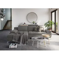 Ecksofa SIT & MORE "Latigo L-Form" Sofas Gr. B/T: 270cm x 163cm, Luxus-Microfaser, Recamiere links, ohne Bettfunktion-ohne Bettkasten, braun (schlamm) mit Recamiere, wahlweise Bettfunktion und Bettkasten