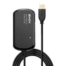 Lindy 42781 USB-Hub 4 Port USB-A USB 2.0 480MBit/s mit eingebautem Repeater
