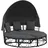 vidaXL Outdoor-Loungebett mit Dach und Kissen schwarz