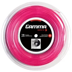 Gamma Tennissaite Moto (Haltbarkeit+Spin) pink 100m Rolle