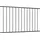 vidaXL Zaunelement Pulverbeschichteter Stahl 75 x 163 cm Schwarz