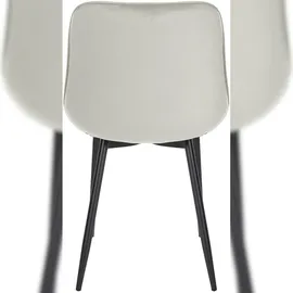 CLP 4er Set Stühle Springs Samt creme