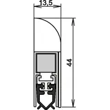 Athmer Türdichtung Wind-Ex 1-310 1-s.L.735mm Alu.silberf.