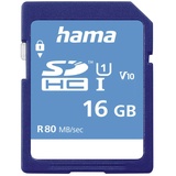 Hama SDHC 16 GB Class 10 80MB/s UHS-I 00124134