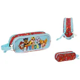 PAW PATROL Federtasche The paw patrol Zweifaches Mehrzweck-Etui The Paw Patrol Funday Rot Hel