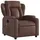 vidaXL Massagesessel mit verstellbarer Rückenlehne Kunstleder 94,5 x 100 x 94,5 cm Braun
