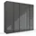 Rauch Drehtürenschrank Skat Meridian 251 x 235 x 63 cm Grau