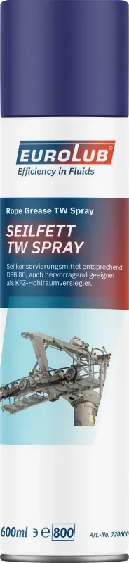 Eurolub Seilfett Spray Hohlraumversiegelung 600 ml