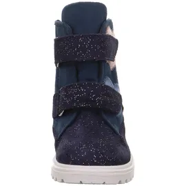 superfit Klettstiefel Blau/Rosa 33