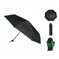 BENETTON United Colors of Benetton Mini-Regenschirm für Damen, 8 Speichen, 95 cm Durchmesser, Schwarz (Schwarz) -