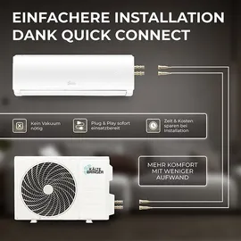 Kältebringer Kältebringer® Split Klimaanlage Quick Connect 18.000 BTU (5,1kW) Komplettset