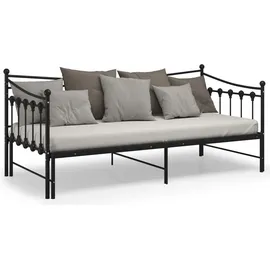 vidaXL Ausziehsofa 90 x 200 cm Schwarz