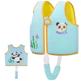 OSHYLE Schwimmweste für Kinder, Kleinkinder, Schwimmflügel, Weste mit Sicherheitsgurt, Auftriebshilfe (Rosa, S(1-3))