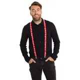 Folat 04789 Hosenträger Weihnachten mit Glöckchen Rot