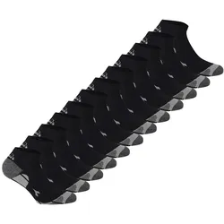 Diadora Unisex Sneaker Sportsocken, 12er Pack - Socken, Mehrfachpackung, Logo, Muster Schwarz 43-46