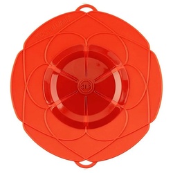 Kochblume Überkochschutz XL (für Töpfe von Ø 20 bis 28 cm), Multifunktional rot Ø 33 cmcooklife