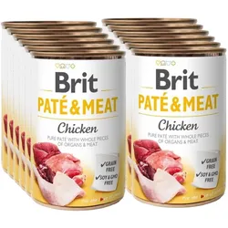 BRIT PATE & MEAT CHICKEN 12x400g