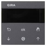 Gira 536628 S3000 Jalousie- + Schaltuhr Display System 55 Anthrazit
