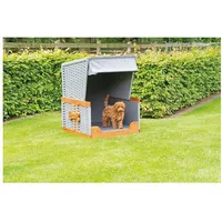 SonnenPartner Hunde-Strandkorb BEST FRIEND KS-Geflecht grau