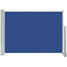 vidaXL Ausziehbare Seitenmarkise 80 x 300 cm blau