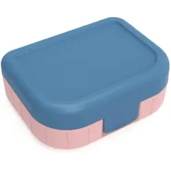 Rotho Snackbox MEMORY KIDS , Zuverlässige Lunchbox mit vielseitigen Nutzungsmöglichkeiten , Farbe: blau
