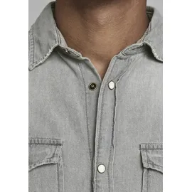 JACK & JONES Essential Sheridan Langarmhemd Light Grey Denim XS