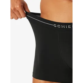 SCHIESSER Retro Boxershorts unifarben schwarz XXL 4er Pack