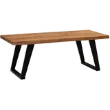 MID.YOU Couchtisch Massivholz braun 120,0 x 60,0 x 46,0 cm