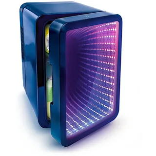 Canal Toys – So Chill Mini Fridge Infinity INF 041– Mini Kühlschrank mit LED-Spiegel – Kosmetik Kühlschrank für Skincare & Getränke – USB-Kühlung für Büro & Reisen