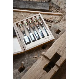 Kirschen Kurzbeitelsatz im Holzkasten 5-tlg. (1157000)