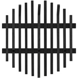 XXXLutz Garderobenpaneel schwarz Holz, Eiche, massiv, 58x60x11 cm, Aufhängemöglichkeit, Garderobe, Garderobenpaneele, Garderobenpaneele