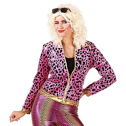 80er-Jacke "Wild Lady", pink/gold