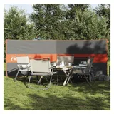 vidaXL Camping-Windschutz Grau und Orange 344x120 cm Wasserdicht