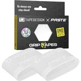 TapeDesign – Schienbeinschonerhalter Grip Tapes aus Silikon, Fußball Männer, Frauen, Transparent - Halterung für Fussball Stutzen, Stutzentape, durchsichtig