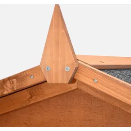 sweeek Hühnerstall Cotentine 6 / 8 Hühner  cm Holzfarben