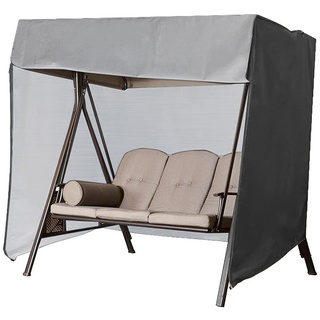 LICHENGTAI Hollywoodschaukel Schutzhülle 3 Sitzer, Schutzhülle Abdeckhülle Abdeckplane für Hollywoodschaukel, Wasserdicht, Winddicht, Schutzhülle Hollywoodschaukel für den Garten, 223x152x183cm