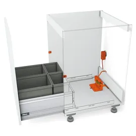 ninka eins2vier Set Kb 600/seitenwand 18 - 19 mm Servo-drive uno Dunkelgrau