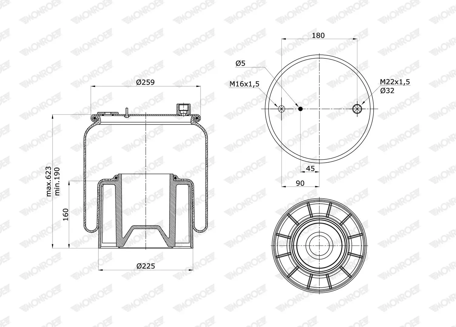 MONROE asp3023 für Mercedes
