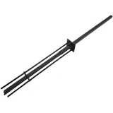 Mendler Sichtschutzzaunpfosten  schwarz WPC 2 St.