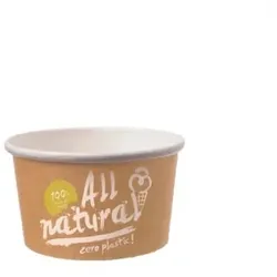 Blanc HYGIENIC Eisbecher Zero Plastic 500ml, 900 Stück, recycelbar, aus natürlichem Papier ohne Kunststoffbeschichtung