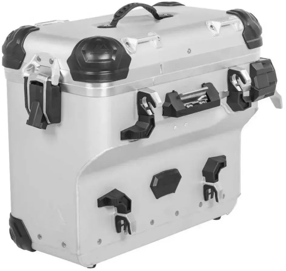 Touratech Zega Evo X Special 38l Anodized Aluminium Without Lock Right Seitenkoffer - Aluminium - One Size