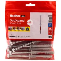 Fischer Deutschland Vertriebs GmbH DuoXpand Langschaftdübel 10 x 80 10 Stück