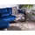 Beliani Couchtisch Schwarz Gold Glas 40 x 80 cm